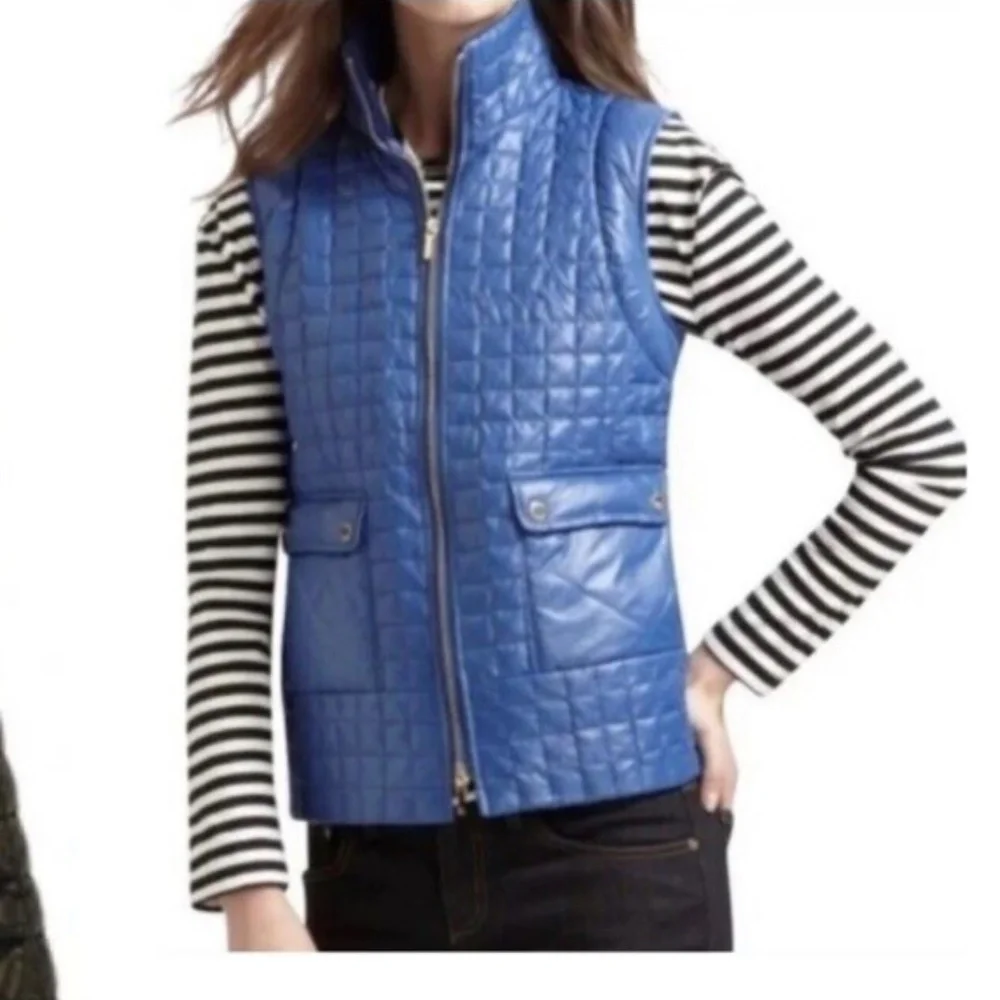 ❤️ TORY BURCH Tricia White puffer Vest Size XS M24